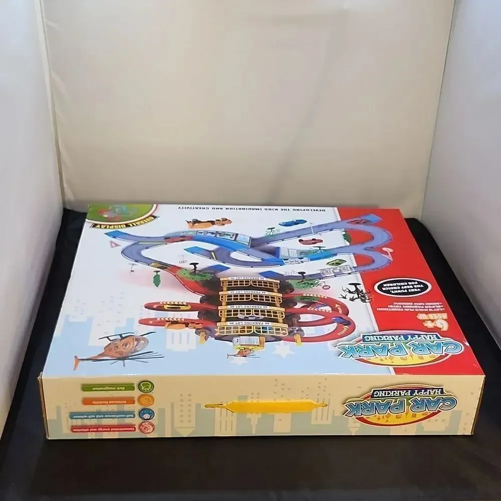 BRAND NEW CAR PARK TOY SET CAR VEHICLE BUILDING PARKING LOT RACE TRACKS K…